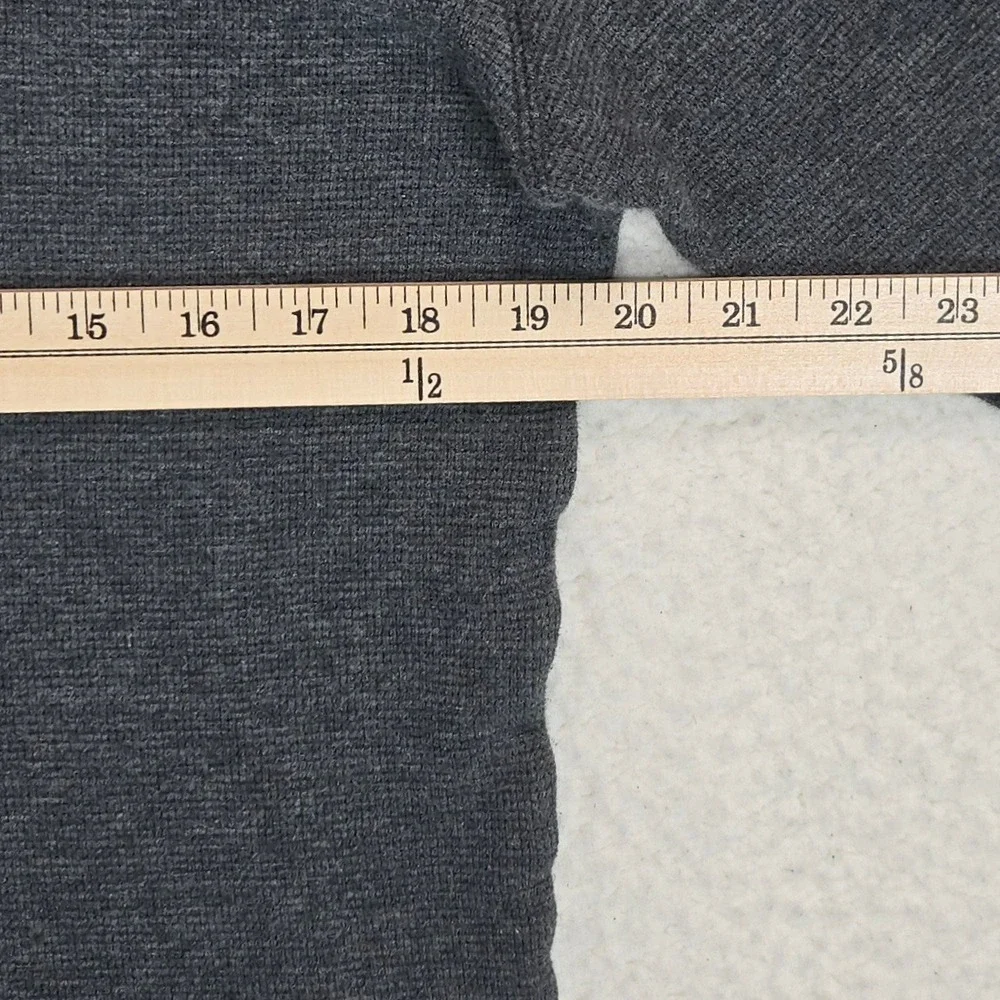 Polo Ralph Lauren Thermal Shirt Men Large Gray Waffle Knit Long Sleeve Sleepwear
